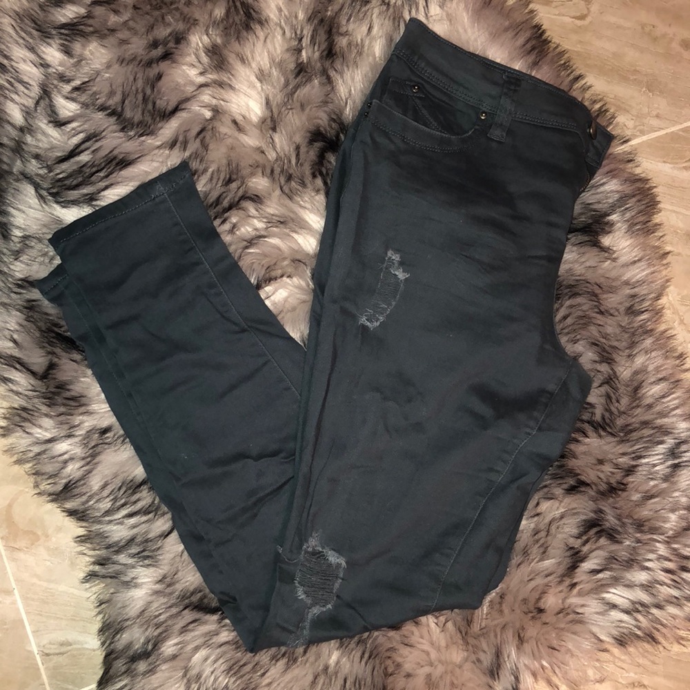 Forrest green skinny pants